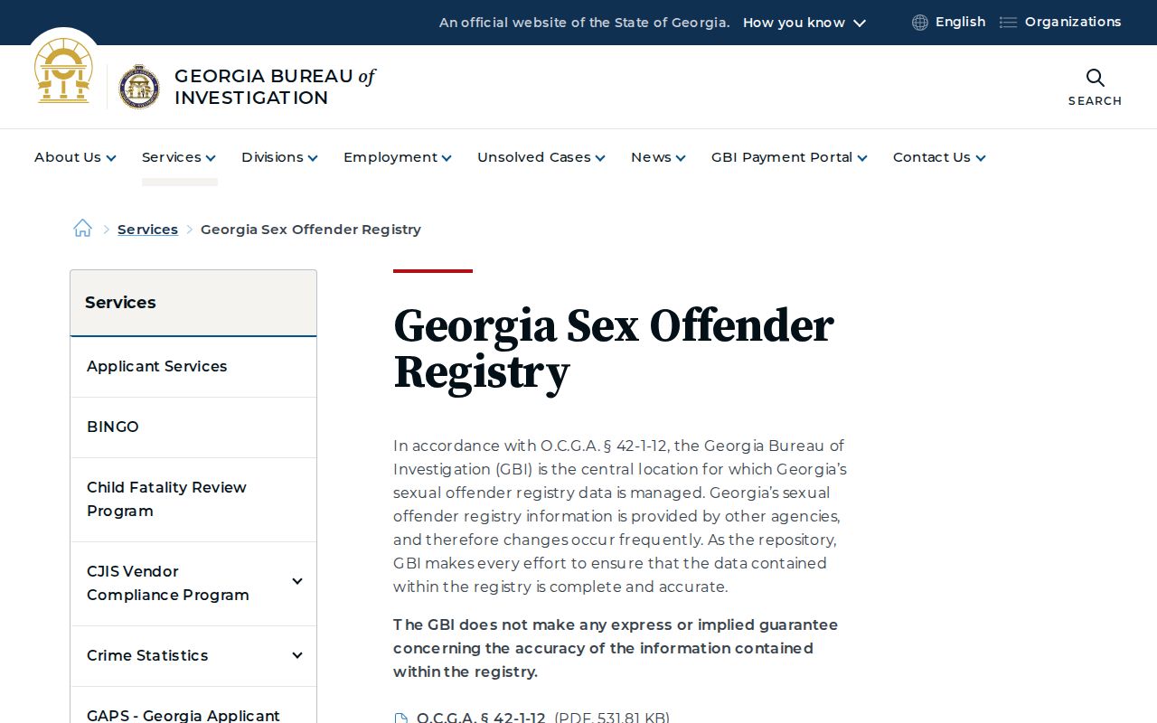 Rome people search Georgia offender registry gateway